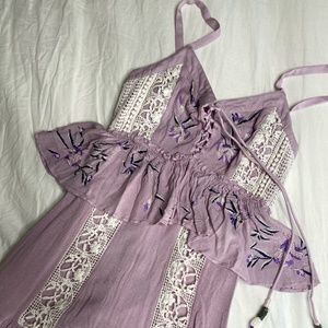 Chelsea and Violet Lavender Boho Dress